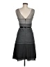 BCBGMAXAZRIA 100% Polyester Gray Casual Dress Size 6 - photo 2