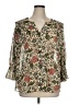 Assorted Brands 100% Polyester Green 3/4 Sleeve Blouse Size 1X - photo 1