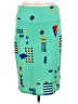 Lularoe Graphic Teal Casual Skirt Size M - photo 1