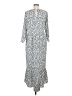 Vadim Polka Dots Silver Casual Dress Size M - photo 2