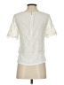 Rebecca Taylor Ivory Short Sleeve Blouse Size 2 - photo 2
