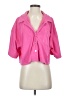 Aqua Pink 3/4 Sleeve Button-Down Shirt Size S - photo 1