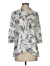 Maeve 100% Rayon Print Gray 3/4 Sleeve Blouse Size XS - photo 1