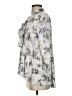 Maeve 100% Rayon Print Gray 3/4 Sleeve Blouse Size XS - photo 5