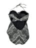 Robin Piccone Chevron-herringbone Black One Piece Swimsuit Size 8 - photo 2
