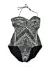 Robin Piccone Chevron-herringbone Black One Piece Swimsuit Size 8 - photo 1