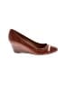 Nine West 100% Leather Brown Wedges Size 8 1/2 - photo 1