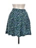 Bentley 100% Rayon Floral Blue Green Casual Skirt Size S - photo 1