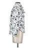 Ann Taylor 100% Polyester Print Silver Long Sleeve Blouse Size XS (petite) - photo 4