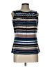 Calvin Klein Blue Sleeveless Blouse Size L - photo 1