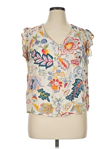 Cynthia Rowley TJX Short Sleeve Blouse (view 1)