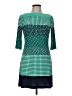 Donna Morgan Houndstooth Teal Casual Dress Size 6 - photo 1