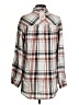 Como Vintage 100% Rayon Plaid Gray Long Sleeve Button-Down Shirt Size S - photo 2