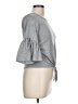 Caution to the Wind Gray 3/4 Sleeve Top Size 10 - photo 4