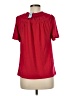 Ann Taylor Red Short Sleeve Blouse Size Med Petite - photo 2