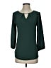 Fortune + Ivy 100% Polyester Teal 3/4 Sleeve Top Size XS - photo 1