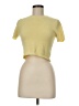 Molly Green 100% Polyester Yellow Short Sleeve Top Size M - photo 1