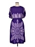 Assorted Brands Paisley Purple Casual Dress Size 1X - photo 2