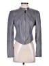 Bebe 100% Leather Gray Leather Jacket Size S - photo 1
