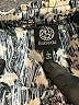 Bobeau 100% Polyester Print Blue Casual Pants Size L - photo 7