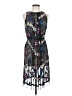 T Tahari 100% Polyester Print Black Cocktail Dress Size 2 - photo 1
