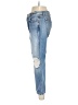 Khaite 100% Cotton Hearts Blue Jeans Size 27 waist - photo 5