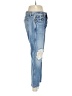 Khaite 100% Cotton Hearts Blue Jeans Size 27 waist - photo 4