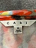 CAbi Print Orange Cocktail Dress Size M - photo 7