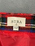 Aura 100% Polyester Plaid Red Casual Skirt Size L - photo 4