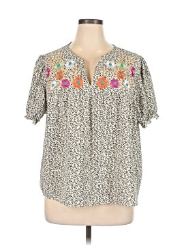 Shein Curve Short Sleeve Henley