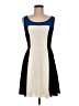 Express 100% Polyester Color Block Ivory Casual Dress Size 6 - photo 1