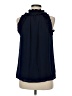 Crown & Ivy 100% Polyester Blue Sleeveless Blouse Size M - photo 2
