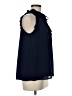 Crown & Ivy 100% Polyester Blue Sleeveless Blouse Size M - photo 4