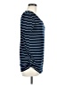 Emma's Expressions Maternity Stripes Blue Short Sleeve Henley Size M - photo 4