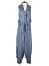 Fate 100% Tencel Solid Blue Jumpsuit Size XS - photo 1