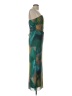 Shein 100% Polyester Tie-dye Green Cocktail Dress Size 12 - photo 4