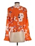 Lulus 100% Polyester Orange 3/4 Sleeve Blouse Size S - photo 2