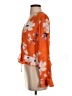 Lulus 100% Polyester Orange 3/4 Sleeve Blouse Size S - photo 5