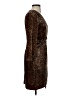 J.Crew Animal Print Brown Cocktail Dress Size 0 - photo 4