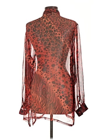 Erin London Long Sleeve Silk Top (view 2)