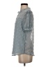 Shein 100% Polyester Silver Short Sleeve Blouse Size 4 - photo 5