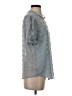 Shein 100% Polyester Silver Short Sleeve Blouse Size 4 - photo 4