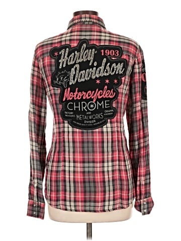 Harley Davidson Long Sleeve Button-Down Shirt (view 2)