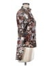 Assorted Brands Floral Brown Long Sleeve Blouse Size M - photo 4