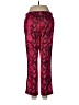 Pam & Gela Animal Print Red Track Pants Size M - photo 2