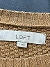 Ann Taylor LOFT 100% Cotton Stripes Tan Pullover Sweater Size S - photo 7
