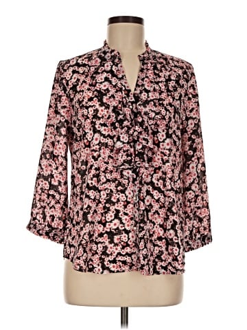 Karl Lagerfeld Paris 3/4 Sleeve Blouse (view 1)