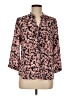 Karl Lagerfeld Paris 100% Polyester Floral Pink 3/4 Sleeve Blouse Size M - photo 1