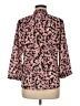 Karl Lagerfeld Paris 100% Polyester Floral Pink 3/4 Sleeve Blouse Size M - photo 2