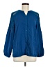 Chico's 100% Polyester Blue Long Sleeve Blouse Size Med (1) - photo 1